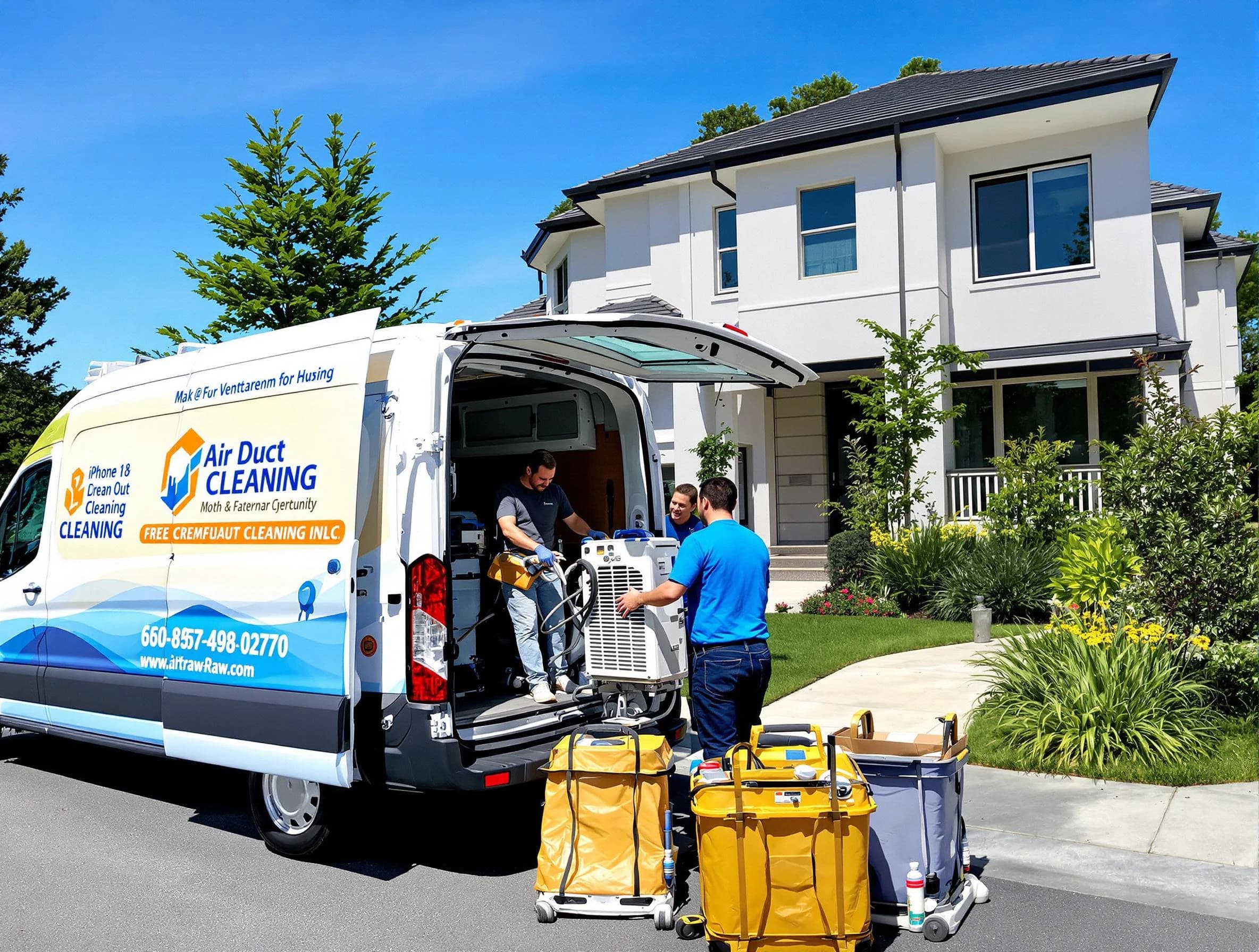 Tuckahoe Air Duct Cleaning technician performing professional air duct cleaning in Tuckahoe