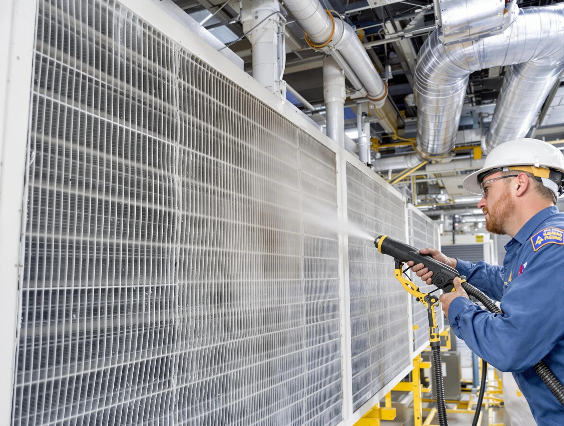 Professional commercial coil cleaning by Tuckahoe Air Duct Cleaning in Tuckahoe