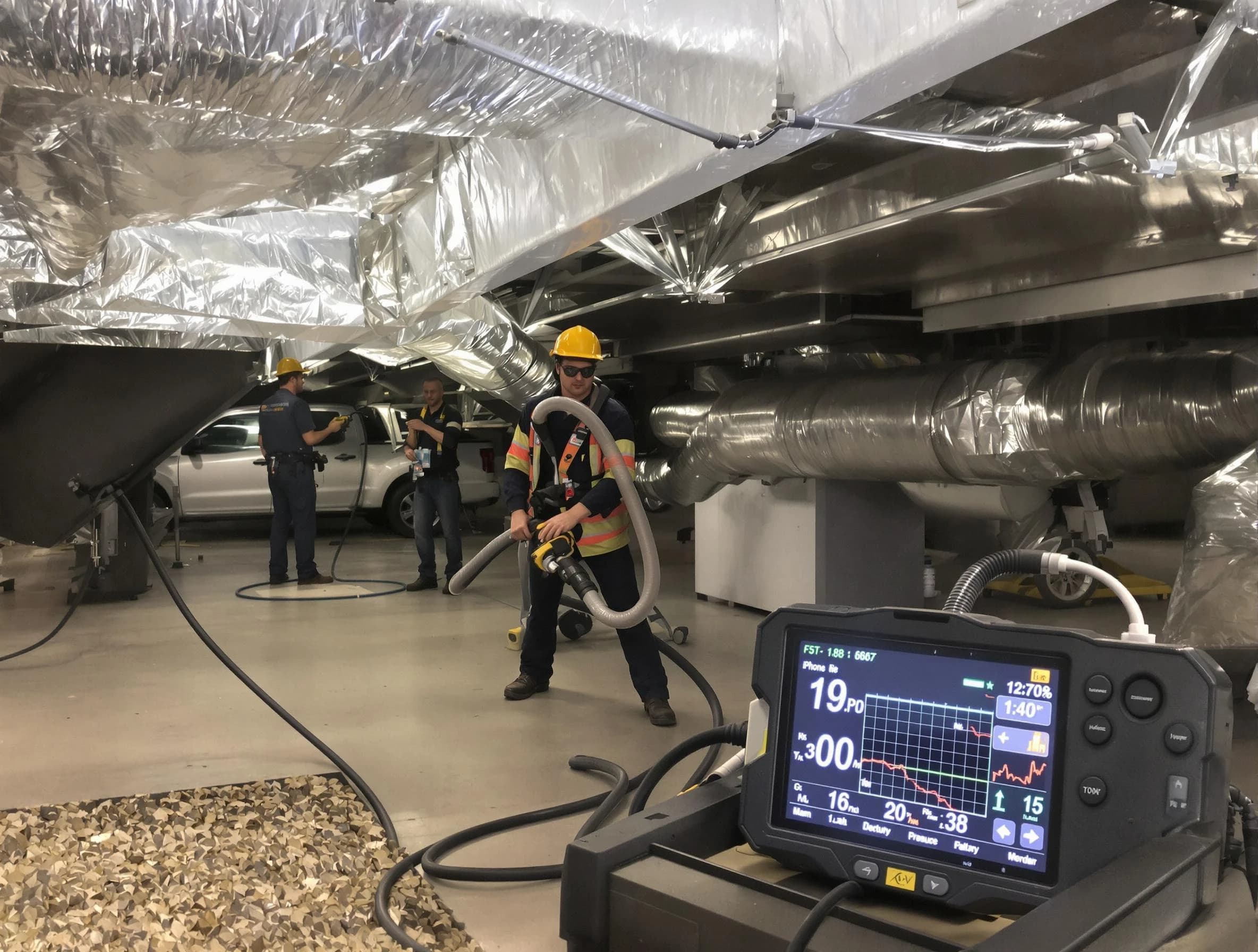 Professional negative pressure duct cleaning by Tuckahoe Air Duct Cleaning in Tuckahoe