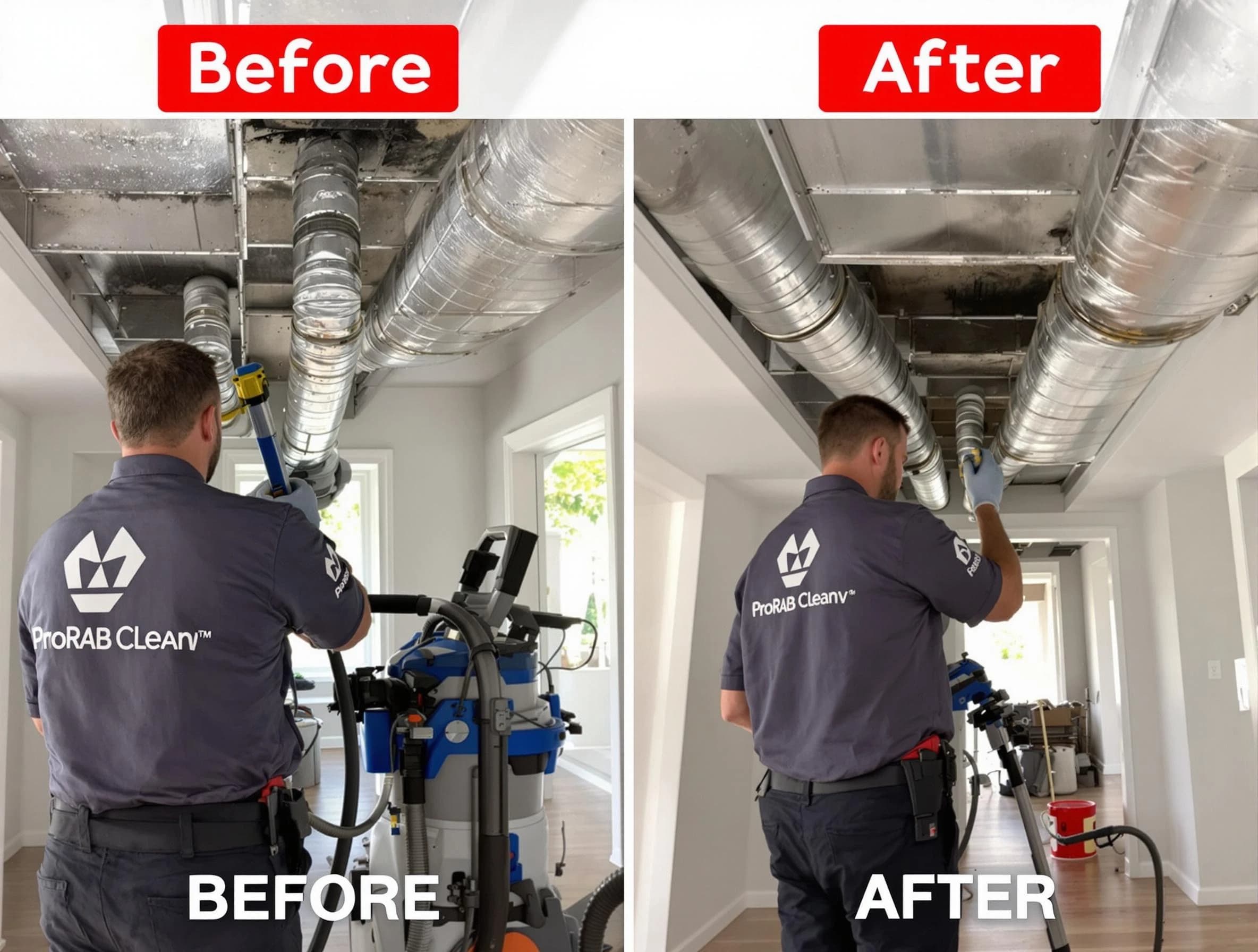 Tuckahoe Air Duct Cleaning expert performing thorough residential duct cleaning in a Tuckahoe home
