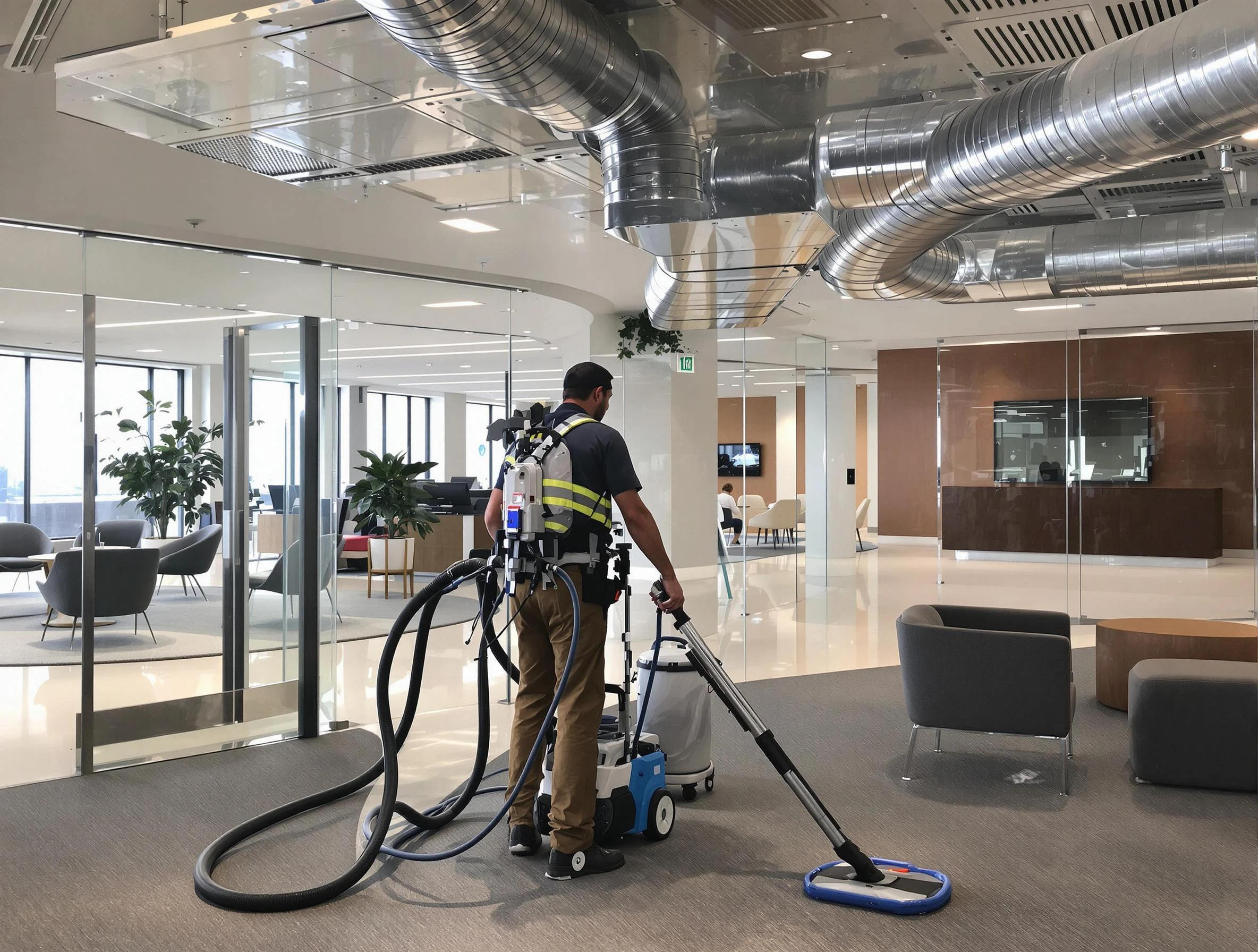 Commercial duct cleaning service by Tuckahoe Air Duct Cleaning in Tuckahoe